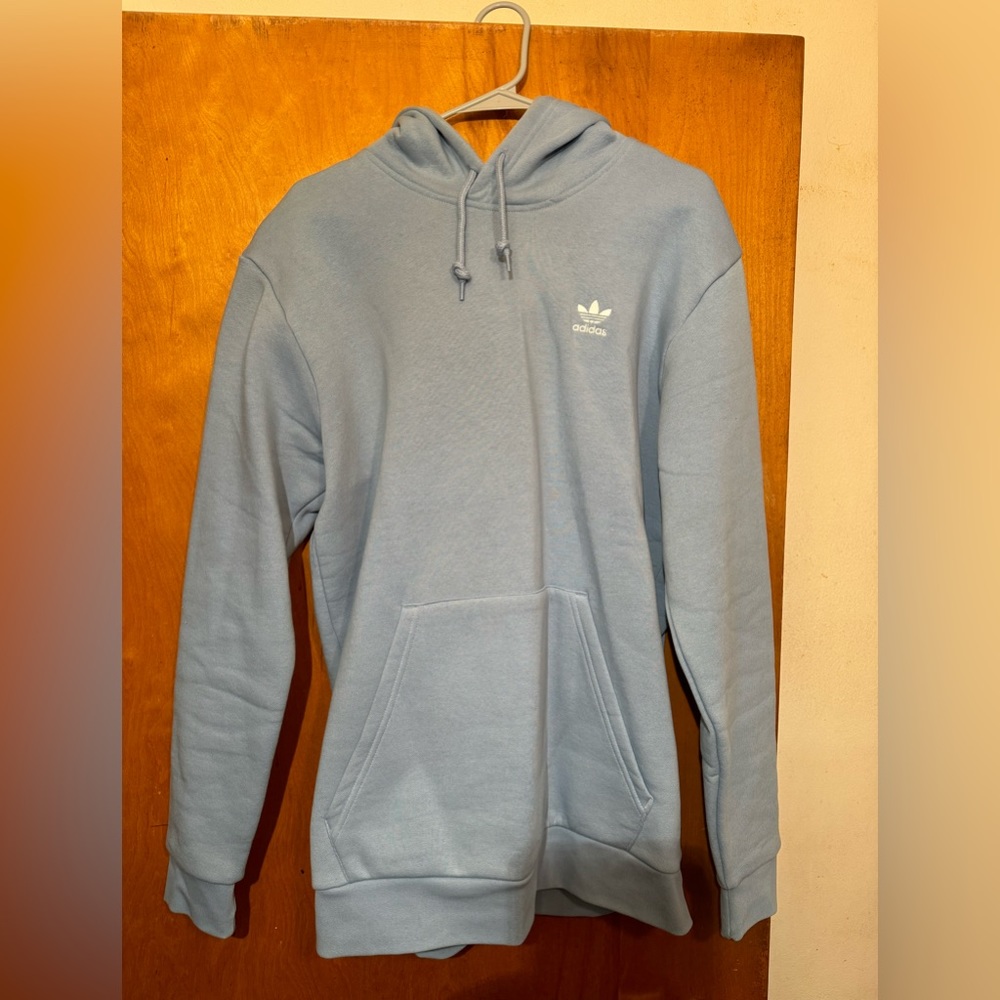 Light blue adidas hoodie